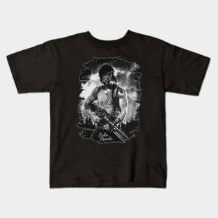 John J. Rambo | Sylvester Stallone || Brush Art Kids T-Shirt